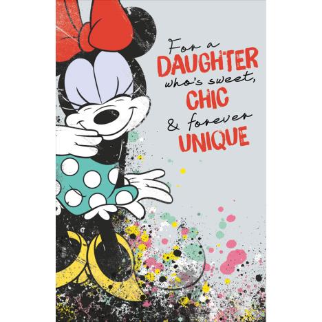 Daughter Disney Minnie Mouse Birthday Card £2.49